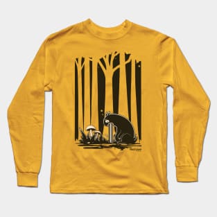 Forest Grump - cute monster in the wood Long Sleeve T-Shirt